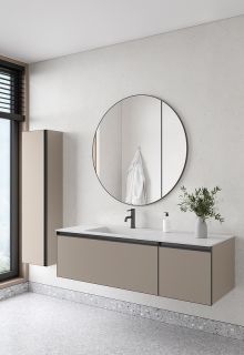 Тумба под раковину Armadi Art Quatro 790-M2-140-D-A 140 см бежевый/антрацит